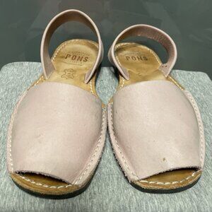 PONS Avarca Menorca Spain 510 Classic Style Pink Sandals Women Size 10US 40EU